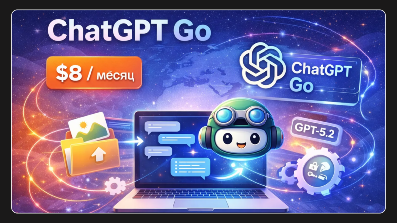 Тариф ChatGPT Go: что входит и чем отличается от Free, Plus и Pro
