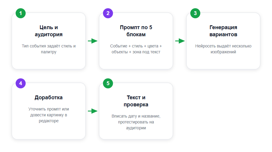 Путь от идеи до готовой афиши в нейросети